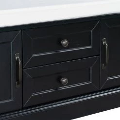 Black Storage Bench (42.5 in. L x 15.9 in. W x 17.5 in. H) by ATHMILE -ATHMILE Sales Store black athmile dining benches gz b2w20220955 44 1000