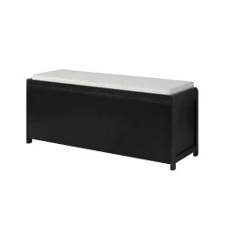 Black Storage Bench 19.3 in. H x 46.8 in. W x 15.3 in. D by ATHMILE 16 Black Storage Bench 19.3 in. H x 46.8 in. W x 15.3 in. D by ATHMILE -ATHMILE Sales Store black athmile dining benches gz b2w20221099 76 1000
