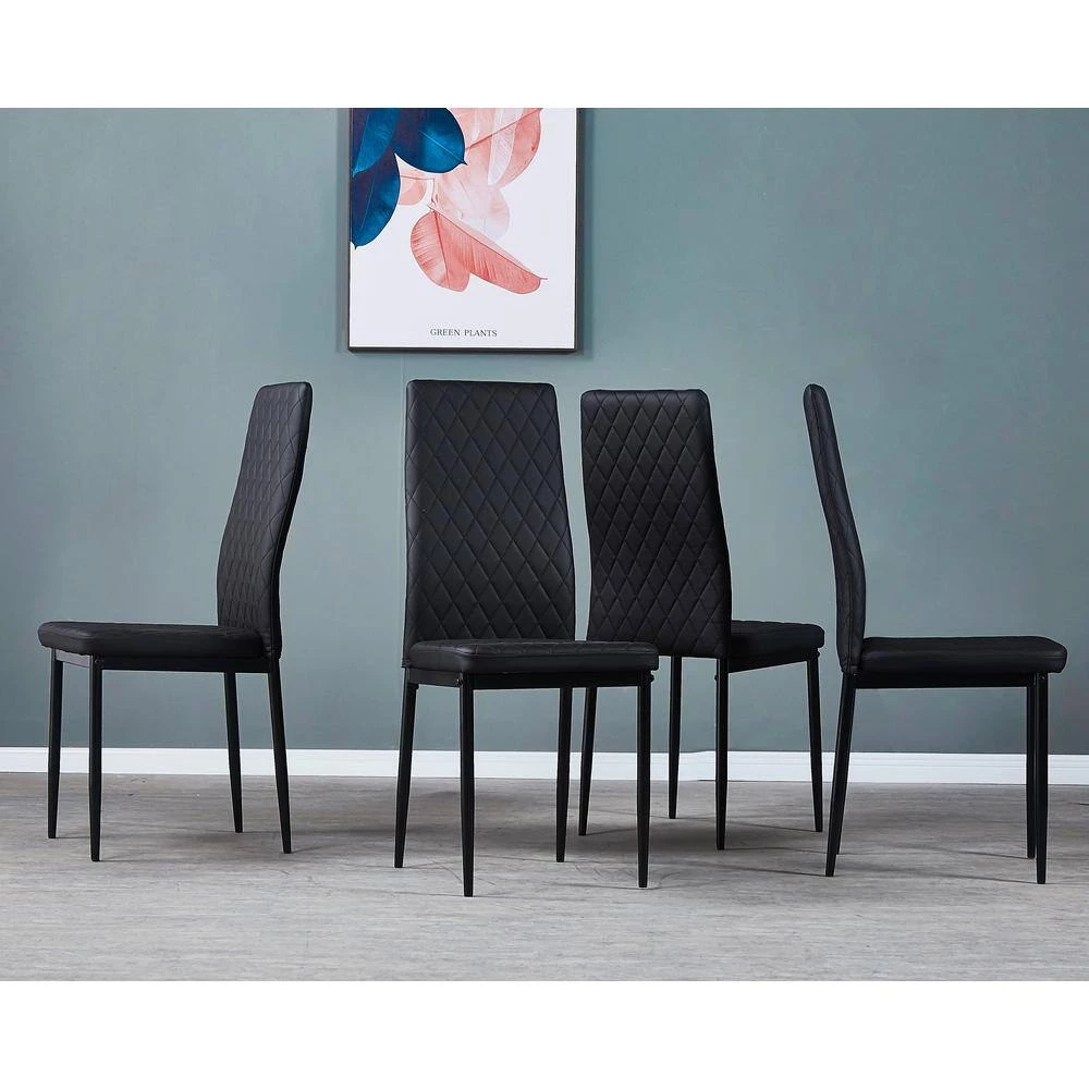 Black Dining Chair (Set of 4) by ATHMILE 8 Black Dining Chair (Set of 4) by ATHMILE - Image 8