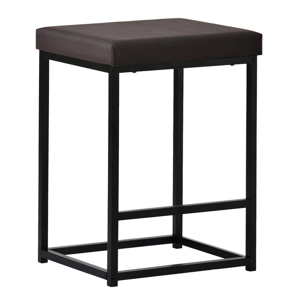 4-Piece Wood Top Rustic Brown Counter Height Table Set by ATHMILE 5 4-Piece Wood Top Rustic Brown Counter Height Table Set by ATHMILE - Image 5