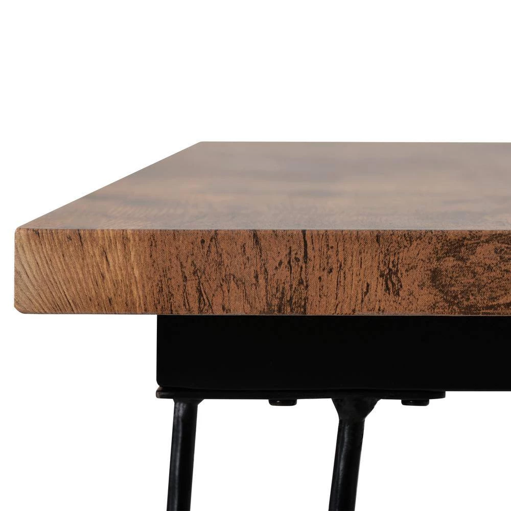 4-Piece Wood Top Rustic Brown Counter Height Table Set by ATHMILE 3 4-Piece Wood Top Rustic Brown Counter Height Table Set by ATHMILE - Image 3