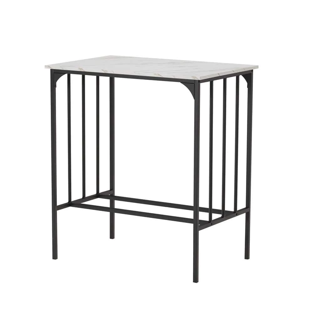 3-Piece White Marble Top Table Set (Seats-2) by ATHMILE 6 3-Piece White Marble Top Table Set (Seats-2) by ATHMILE - Image 6