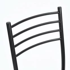 5-Piece Walnut Wood Top Table Set (Seats-4) by ATHMILE 13 5-Piece Walnut Wood Top Table Set (Seats-4) by ATHMILE -ATHMILE Sales Store black athmile dining room sets ddw9030375 44 1000