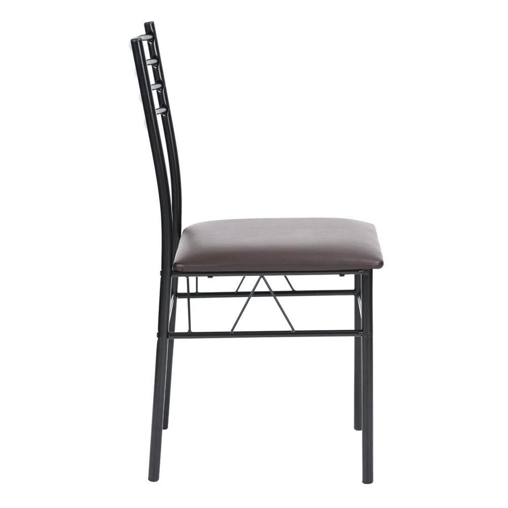 5-Piece Walnut Wood Top Table Set (Seats-4) by ATHMILE 2 5-Piece Walnut Wood Top Table Set (Seats-4) by ATHMILE - Image 2