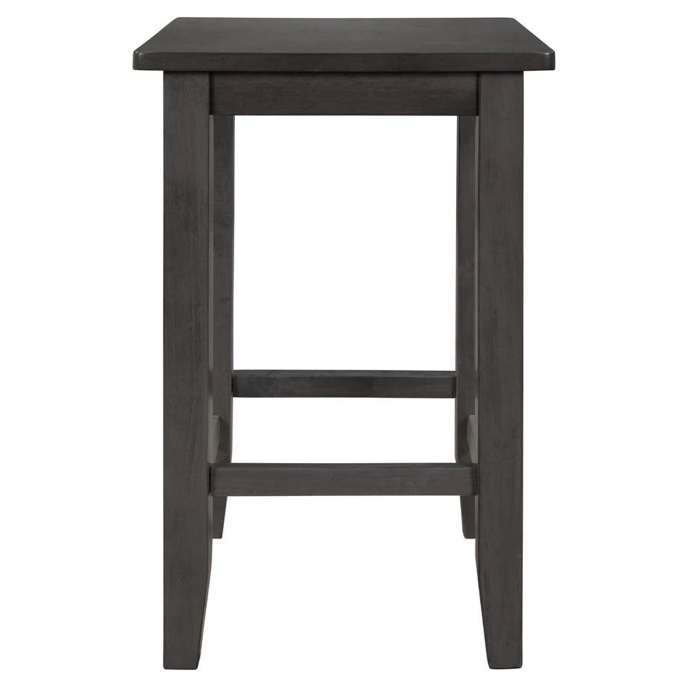 4-Piece Gray Wood Top Table Set (Seats 3) by ATHMILE 5 4-Piece Gray Wood Top Table Set (Seats 3) by ATHMILE - Image 5