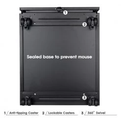 Black 2-Drawer Mobile File Cabinet with Lock by ATHMILE -ATHMILE Sales Store black athmile file cabinets gz b2w20221417 1f 1000