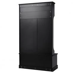 3-in-1 Design Black Hall Tree with 4 Hooks and Shelves Cabinet by ATHMILE 15 3-in-1 Design Black Hall Tree with 4 Hooks and Shelves Cabinet by ATHMILE -ATHMILE Sales Store black athmile hall trees gz b2w20220191 fa 1000