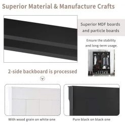 Black Bench Hall Tree with Ample Storage Space and 24-Shoe Cubbies by ATHMILE 14 Black Bench Hall Tree with Ample Storage Space and 24-Shoe Cubbies by ATHMILE -ATHMILE Sales Store black athmile hall trees gz b2w20220566 fa 1000