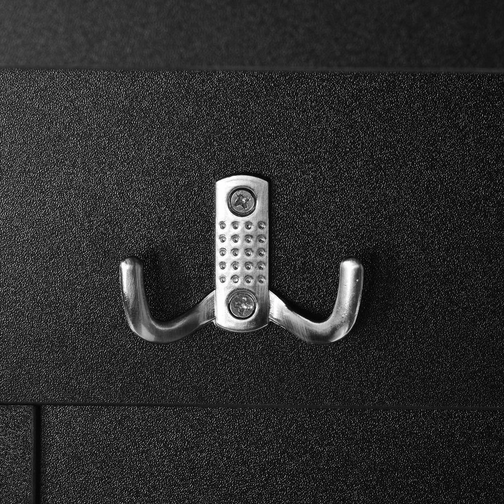 Black Hall Tree with Shelves Cabinet and Four Hooks by ATHMILE 6 Black Hall Tree with Shelves Cabinet and Four Hooks by ATHMILE - Image 6