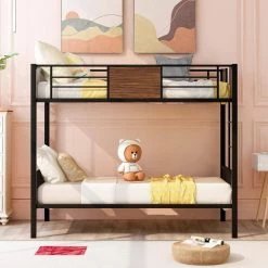 Black Metal Frame Twin Bed Frame by ATHMILE 14 Black Metal Frame Twin Bed Frame by ATHMILE -ATHMILE Sales Store black athmile kids beds dsmf286439aad fa 1000