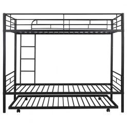 Black Metal Frame Twin Bed Frame by ATHMILE