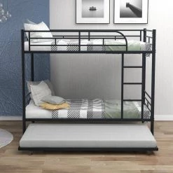 Black Metal Frame Twin Bed Frame by ATHMILE 14 Black Metal Frame Twin Bed Frame by ATHMILE -ATHMILE Sales Store black athmile kids beds dsmf291667aab fa 1000
