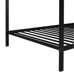 Black Twin Size Frame Metal Platform Bed by ATHMILE -ATHMILE Sales Store black athmile kids beds gz b2w20220854 1f 1000