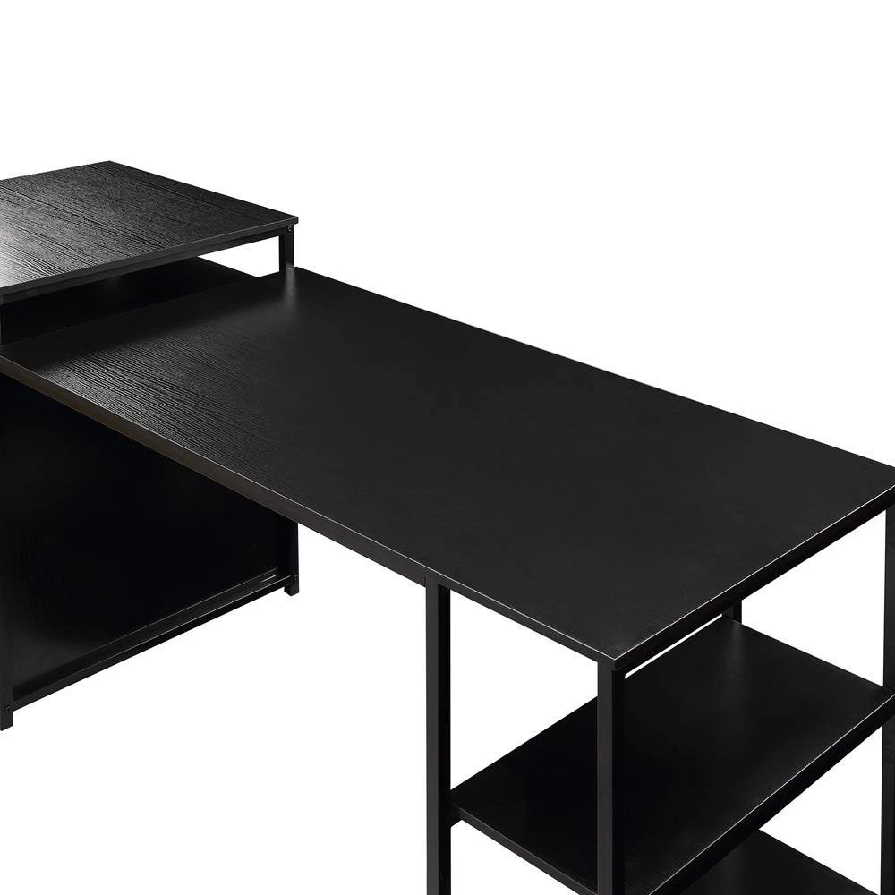 70.8 in. Retangular Black MDF Writing Desk by ATHMILE 6 70.8 in. Retangular Black MDF Writing Desk by ATHMILE - Image 6