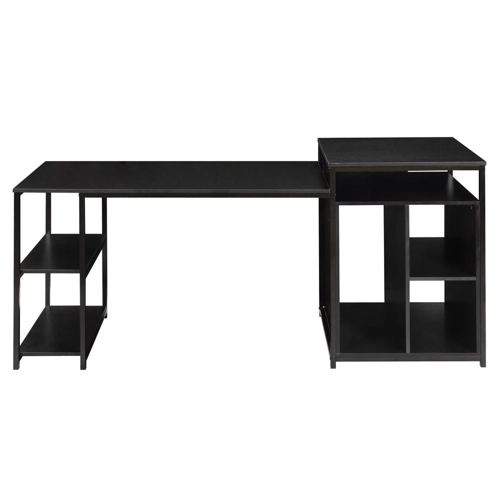 70.8 in. Retangular Black MDF Writing Desk by ATHMILE 1 70.8 in. Retangular Black MDF Writing Desk by ATHMILE