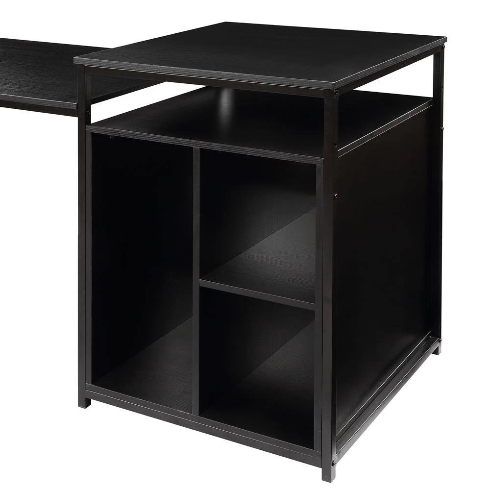 70.8 in. Retangular Black MDF Writing Desk by ATHMILE 4 70.8 in. Retangular Black MDF Writing Desk by ATHMILE - Image 4