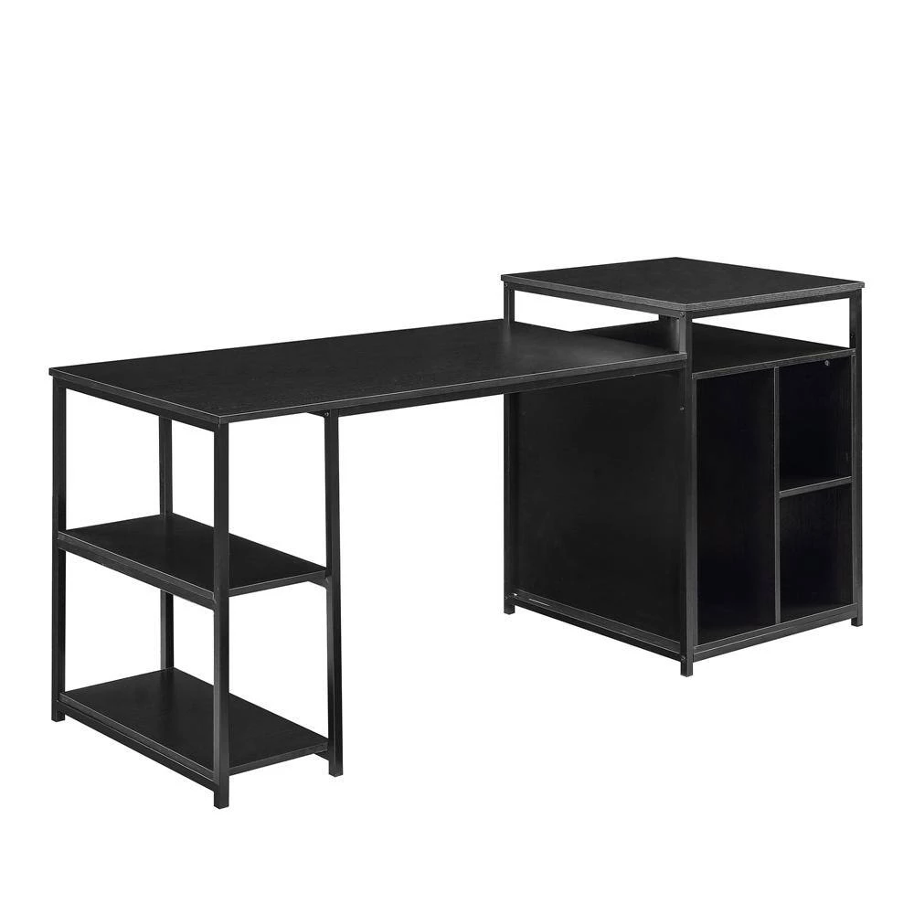 70.8 in. Retangular Black MDF Writing Desk by ATHMILE 2 70.8 in. Retangular Black MDF Writing Desk by ATHMILE - Image 2