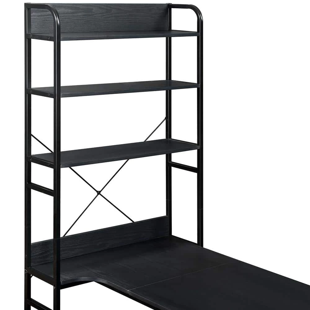 54.3 in. Retangular Black MDF Writing Desk by ATHMILE 6 54.3 in. Retangular Black MDF Writing Desk by ATHMILE - Image 6