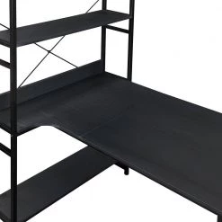 54.3 in. Retangular Black MDF Writing Desk by ATHMILE 13 54.3 in. Retangular Black MDF Writing Desk by ATHMILE -ATHMILE Sales Store black athmile kids desks ddwf198459aab 4f 1000