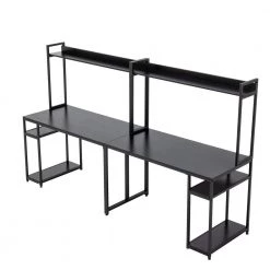 94.6 in. Retangular Black MDF Writing Desk by ATHMILE -ATHMILE Sales Store black athmile kids desks ddwf199091aab 77 1000
