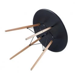 31.5 in. Black Round Wood Top Dining Table by ATHMILE -ATHMILE Sales Store black athmile kitchen dining tables dsw23435254 1f 1000