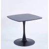 MDF Top Black Square Dining Table by ATHMILE