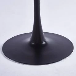 42.1 in. Round Black MDF Top Dining Table with Metal Frame (Seats 6) by ATHMILE 11 42.1 in. Round Black MDF Top Dining Table with Metal Frame (Seats 6) by ATHMILE -ATHMILE Sales Store black athmile kitchen dining tables gz b2w20220141 1f 1000