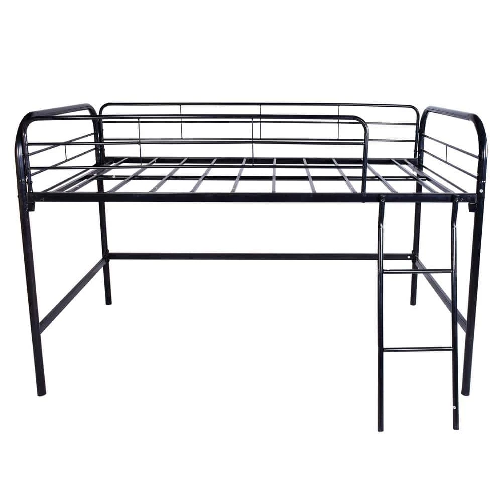 Black Twin Low Loft Bed by ATHMILE 1 Black Twin Low Loft Bed by ATHMILE