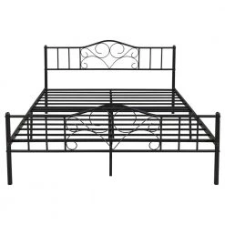 Black Queen Platform Bed by ATHMILE