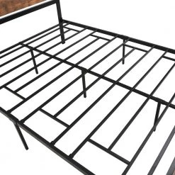 60.2 in. W Black Metal Frame Queen Platform Bed by ATHMILE -ATHMILE Sales Store black athmile platform beds dztwf282353aab 1f 1000