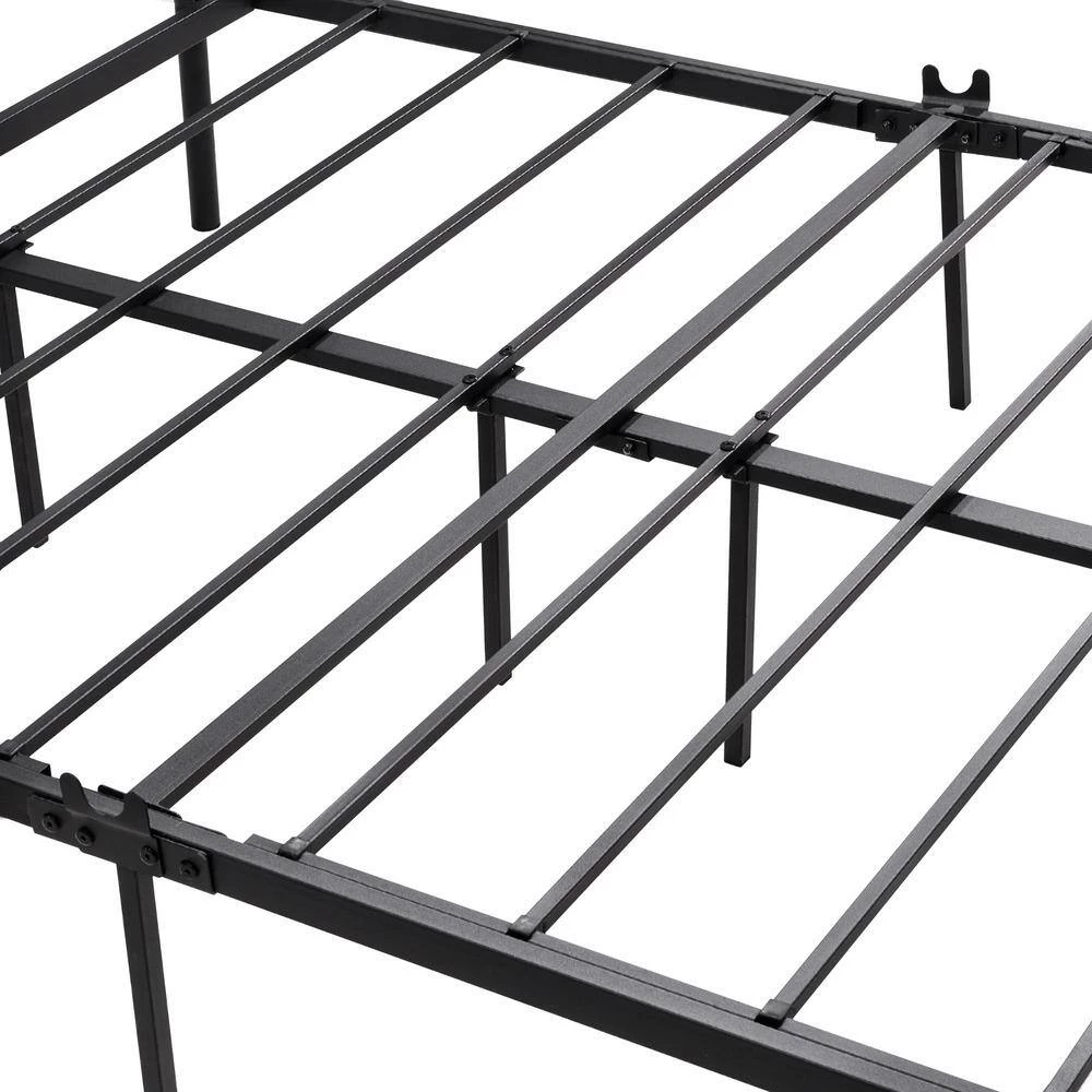 Black Metal Bed Frame Full Size Platform Bed with Headboard and Fooboard by ATHMILE 4 Black Metal Bed Frame Full Size Platform Bed with Headboard and Fooboard by ATHMILE - Image 4