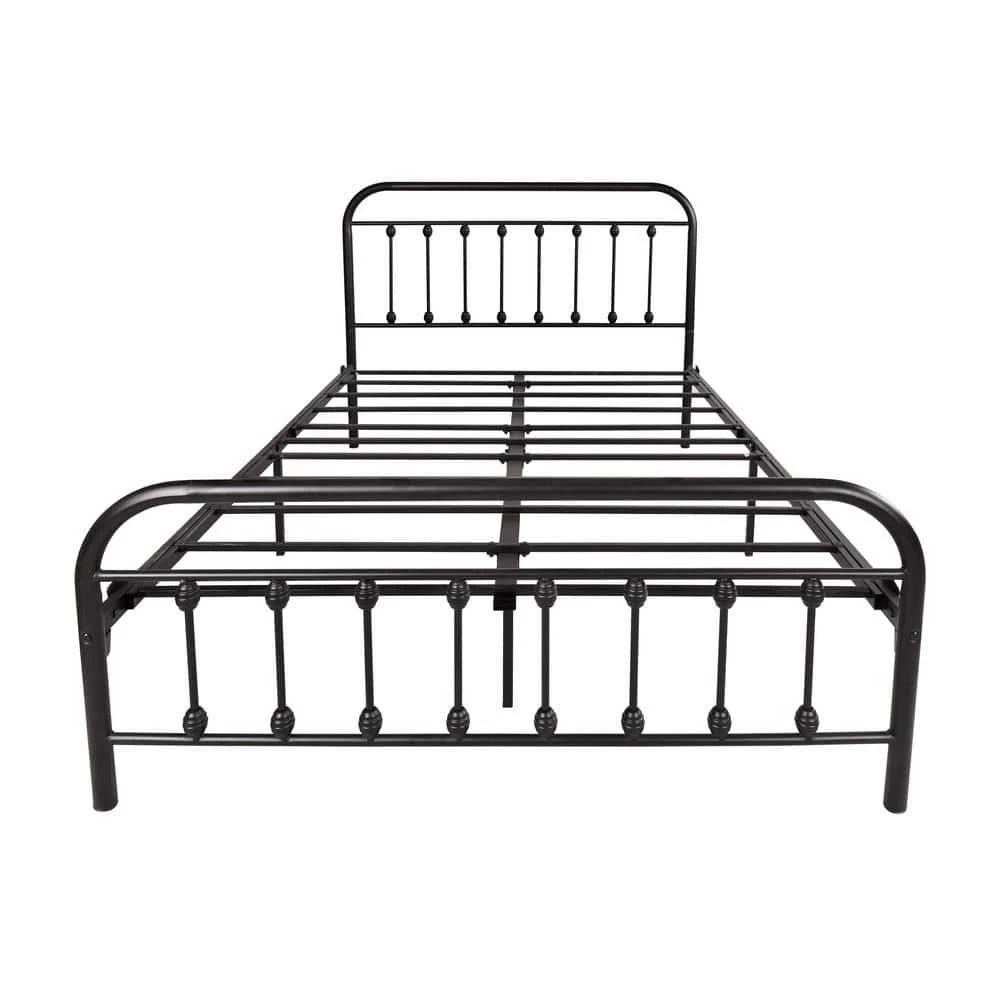 Black Metal Bed Frame Full Size Platform Bed with Headboard and Fooboard by ATHMILE 1 Black Metal Bed Frame Full Size Platform Bed with Headboard and Fooboard by ATHMILE