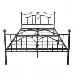 83.07 in W. Black Queen Platform Bed by ATHMILE
