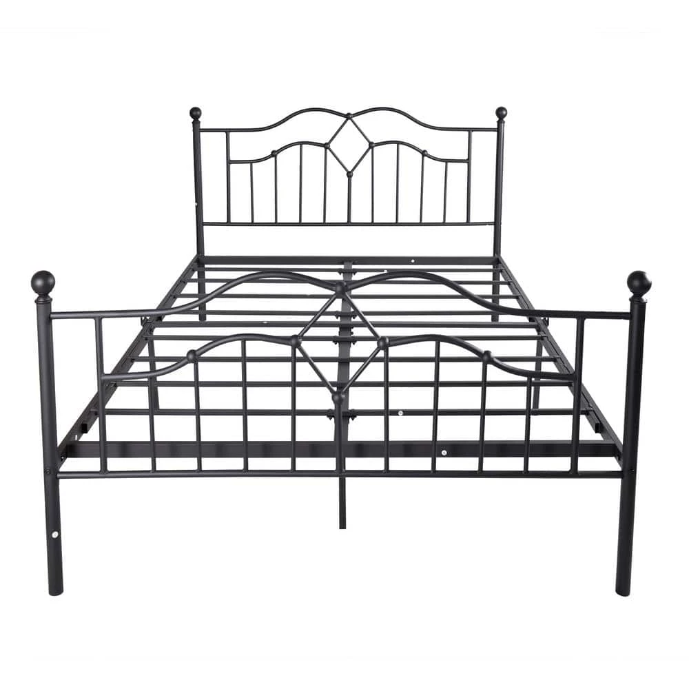83.07 in W. Black Queen Platform Bed by ATHMILE 1 83.07 in W. Black Queen Platform Bed by ATHMILE