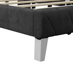81 in. W Black Velvet Upholstered Full Size Platform Bed by ATHMILE 13 81 in. W Black Velvet Upholstered Full Size Platform Bed by ATHMILE -ATHMILE Sales Store black athmile platform beds gz b2w20221306 44 1000