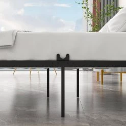 83.07 in. W Black Non-Upholster Metal Frame Queen Platform Bed by ATHMILE 12 83.07 in. W Black Non-Upholster Metal Frame Queen Platform Bed by ATHMILE -ATHMILE Sales Store black athmile platform beds gz b2w20221399 44 1000