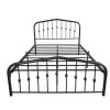 77.95 in. W Black Full Size Metal Platform Bed by ATHMILE