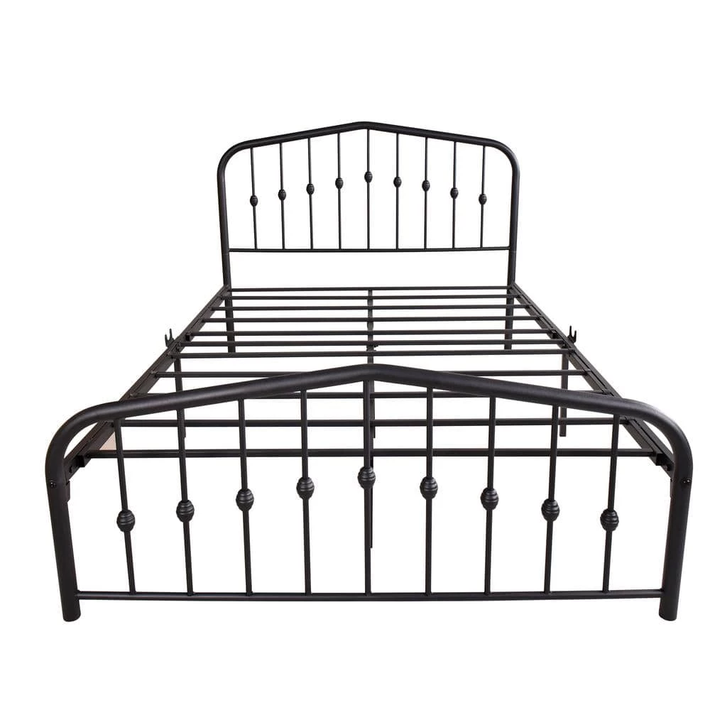 77.95 in. W Black Full Size Metal Platform Bed by ATHMILE 1 77.95 in. W Black Full Size Metal Platform Bed by ATHMILE