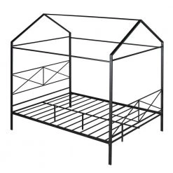 83.5 in. W Black Queen Size Metal House Shape Platform Bed by ATHMILE 10 83.5 in. W Black Queen Size Metal House Shape Platform Bed by ATHMILE -ATHMILE Sales Store black athmile platform beds gz b2w20221573 1f 1000