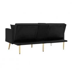 69.2 in.W Black Fabric Twin Size Sofa Bed by ATHMILE 12 69.2 in.W Black Fabric Twin Size Sofa Bed by ATHMILE -ATHMILE Sales Store black athmile sofa beds gz b2w20222242 1f 1000