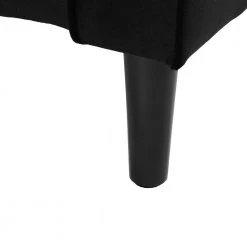 55.5 in. W Square Arm Velvet Straight Sofa in Black by ATHMILE -ATHMILE Sales Store black athmile sofas couches ddw223s01502 1f 1000