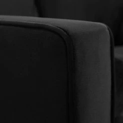 55.5 in. W Square Arm Velvet Straight Sofa in Black by ATHMILE -ATHMILE Sales Store black athmile sofas couches ddw223s01502 c3 1000