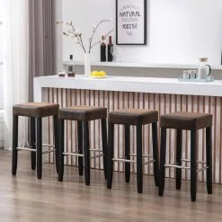 Black Brown Textile Dining Chairs (Set of 2) by ATHMILE 12 Black Brown Textile Dining Chairs (Set of 2) by ATHMILE -ATHMILE Sales Store black brown athmile dining chairs ddw21237514 44 1000