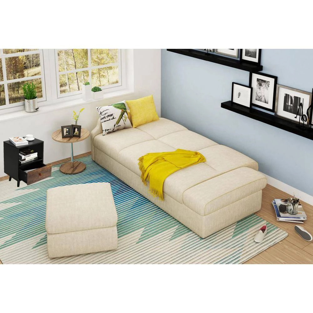 1-Drawer Black Brown Nightstand (Set of 2) by ATHMILE 7 1-Drawer Black Brown Nightstand (Set of 2) by ATHMILE - Image 7