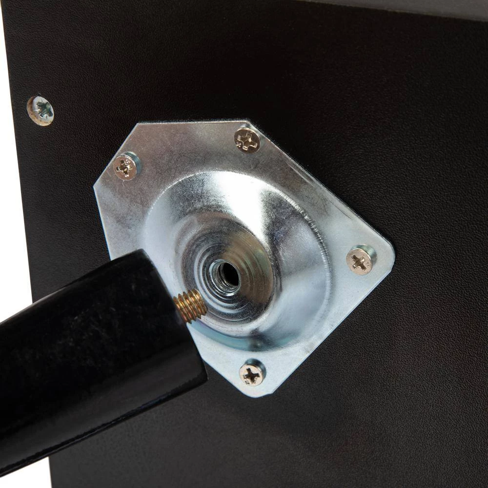 1-Drawer Black Brown Nightstand (Set of 2) by ATHMILE 3 1-Drawer Black Brown Nightstand (Set of 2) by ATHMILE - Image 3