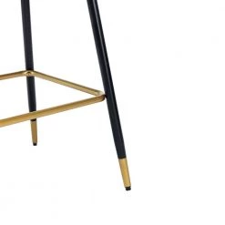 26.34 in. Blue Backless Metal Frame Bar Stool with Velvet Seat (Set of 1) by ATHMILE -ATHMILE Sales Store blue athmile bar stools gz b2w20221735 1f 1000