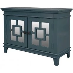 33 in. Blue Standard Rectangle Wood Console Table by ATHMILE -ATHMILE Sales Store blue athmile console tables ddwf284088aav 4f 1000