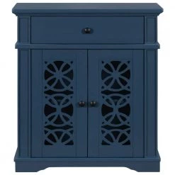 30.3 in. Blue Standard Rectangle Wood Console Table by ATHMILE