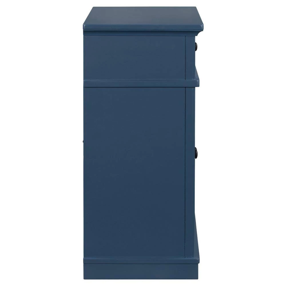 30.3 in. Blue Standard Rectangle Wood Console Table by ATHMILE 2 30.3 in. Blue Standard Rectangle Wood Console Table by ATHMILE - Image 2