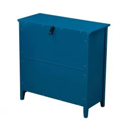 35.43 in. Teal Blue Standard Rectangle Wood Console Table by ATHMILE -ATHMILE Sales Store blue athmile console tables dsw96539591 c3 1000